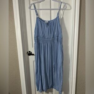 Blue Strappy Maxi Dress
